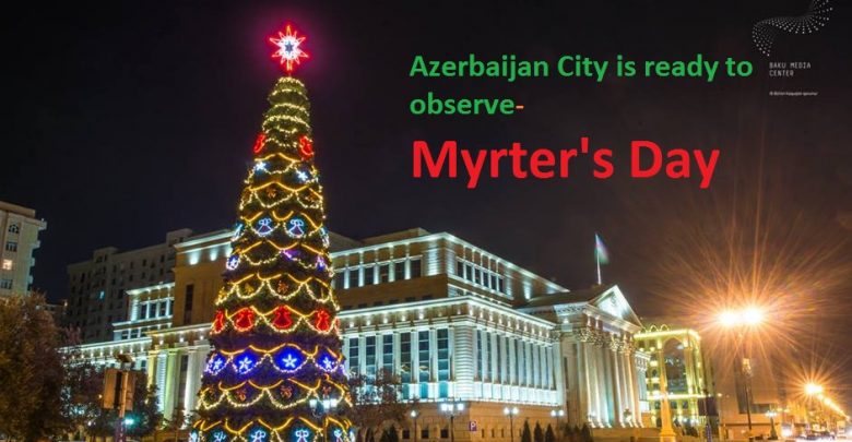 Myrter's day in Azerbaijan