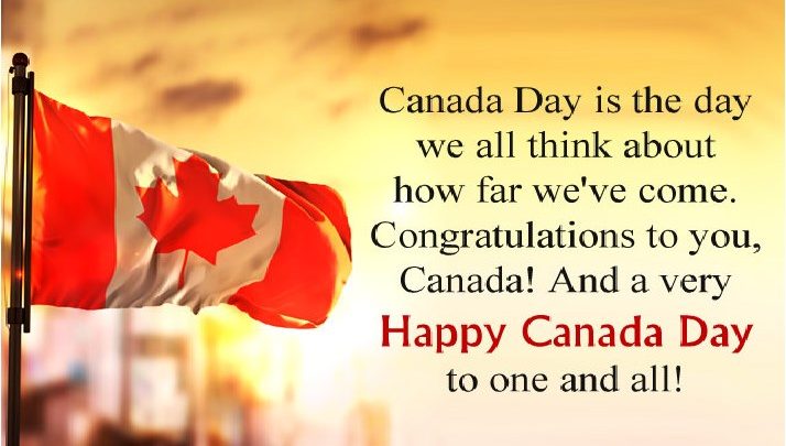 happy canada day sms