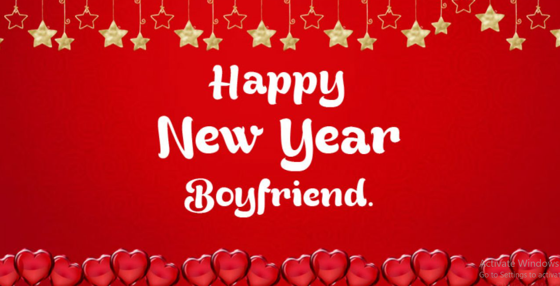 Happy New Year SMS to Boyfriend