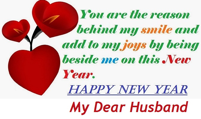 Happy New Year SMS to Husband